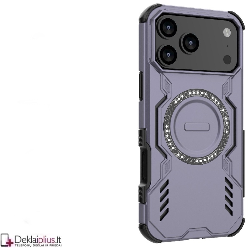 Šarvuotas dėklas su magsafe - violetinis (Apple Iphone 17 Pro Max/18 Pro Max) Šarvuotas dėklas su magsafe - violetinis (Apple Iphone 17 Pro Max/18 Pro Max)